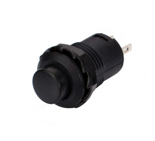 Switch Interruptor de Botón Ds-428 Negro 12mm