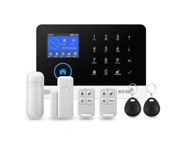 Mul-sistema de alarma Wifi GSM para casa y negocios, inalámbrico con Sensor  de puerta Pir y sistema de seguridad, aplicación de Control remoto -  AliExpress