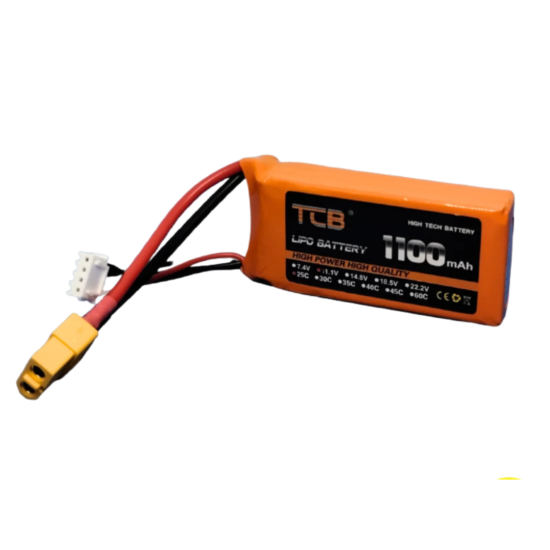 Batería de Lipo litio TCBWORTH 11.1V 3S 1100mAh 25C