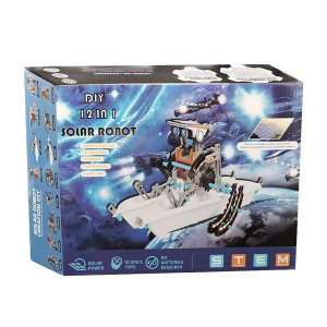 KIT ROBOT SOLAR 12 EN 1 ALIMENTADO POR ENERGIA SOLAR EDUCATIVO