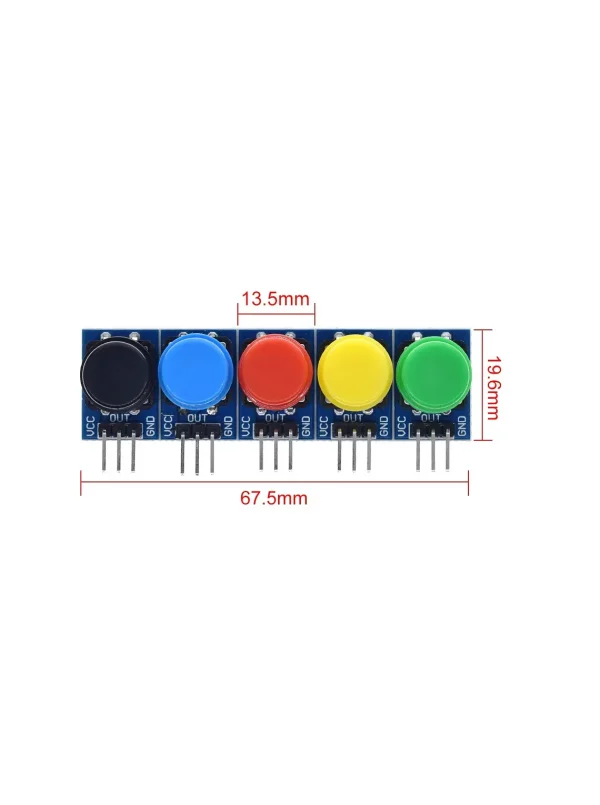 Modulo Pulsador Boton con tapa (Color Aleatorio) 1 pieza - Imagen 3