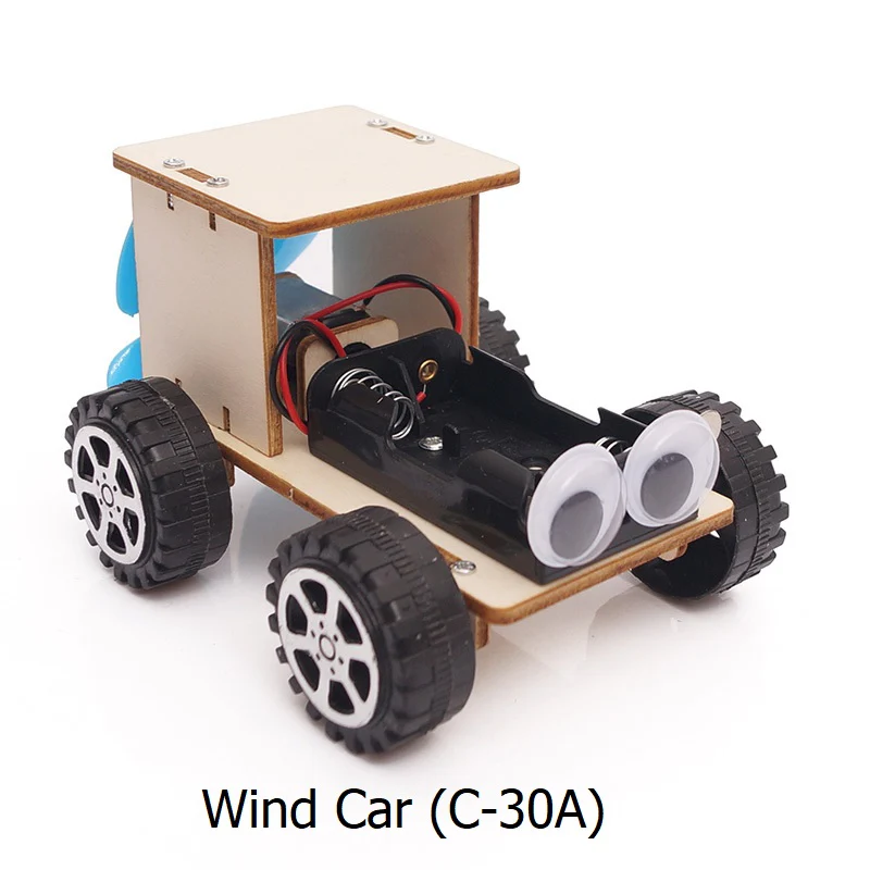 Kit Robot Vehiculo de Viento C-30A Steam Wind Car