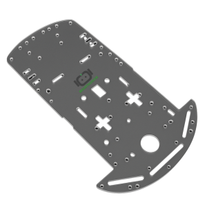 BASE ACRILICO PARA CHASIS ROBOT 2WD CON 4 SOPOTES PARA MOTOR