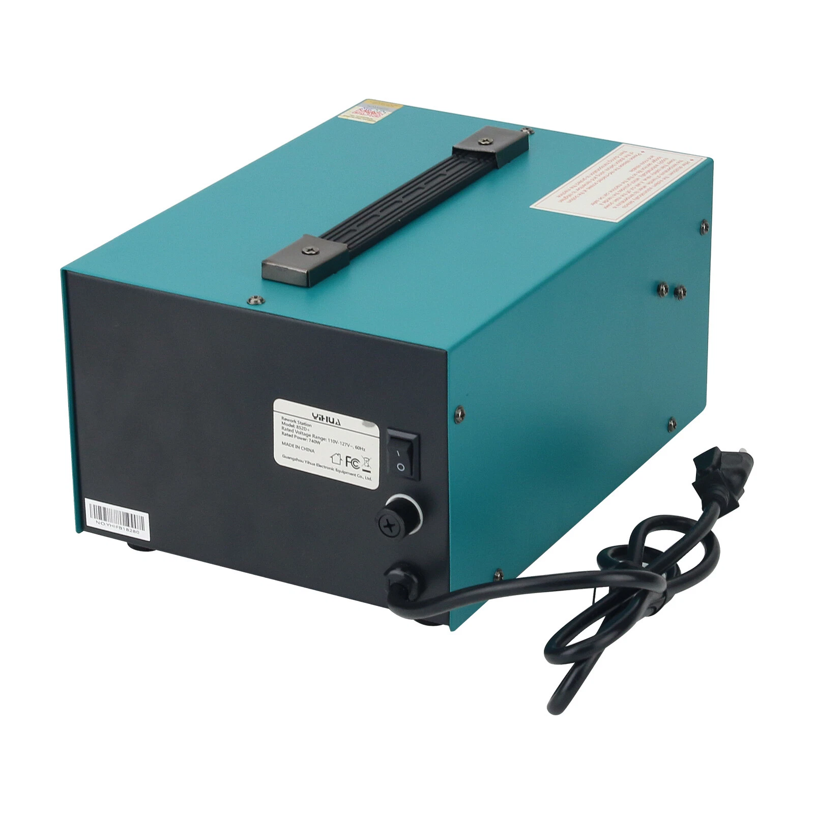 YIHUA 852D+ – Estación 2 en 1 con Bomba de Aire Caliente Ajustable y Soldador (Enchufe USA) - Imagen 4