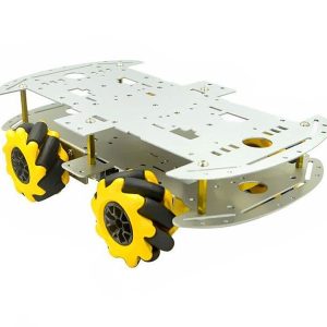 Kit chasis 4WD de aluminio con ruedas omni McNamum