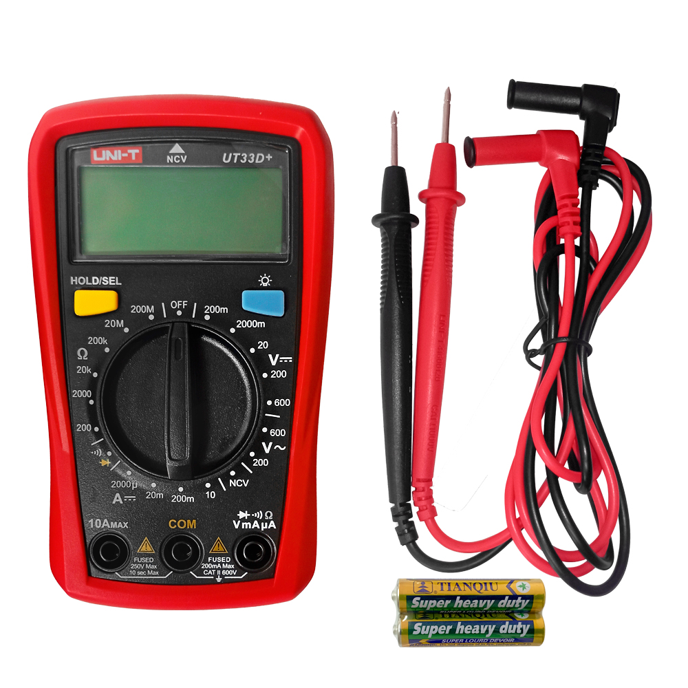 MULTIMETRO DIGITAL UNI-T UT33D+ - Imagen 2