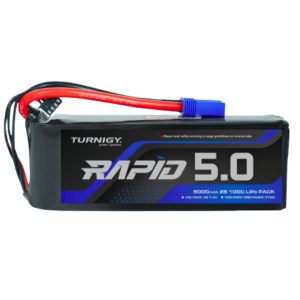 Batería LiPo Turnigy Rapid 5000mAh 2S 7.4V 100C con conector EC5