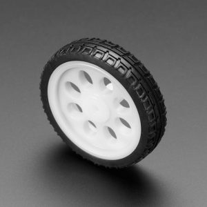 Rueda Blanca Fina 65 mm para Motor TT | Thin White Wheel 65 mm