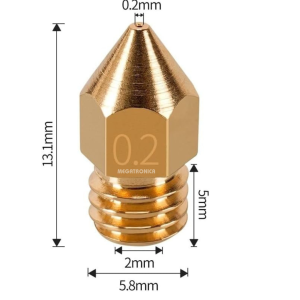 Boquilla Nozzle 0.2mm Impresora 3D 1.75mm MK8/MK7