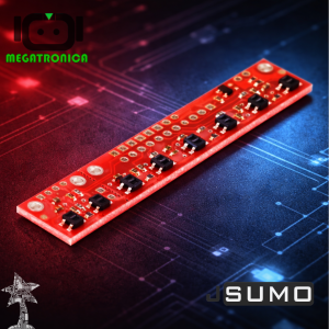 Sensor de Linea Reflectivo QTR8A POLOLU - JSUMO