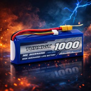 Batería LiPo Turnigy 7.4V 1000mAh 2S 30C con Conector XT-60