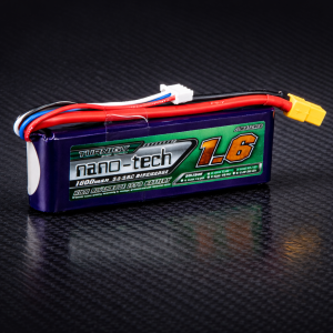 Bateria Lipo Turnigy nano-tech 11.1V 1600mah 3S 25 ~ 50C con Conector XT-60
