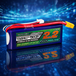 Bateria Lipo Turnigy 11.1V nano-tech 2200mah 3S 45 ~ 90C con Conector XT-60
